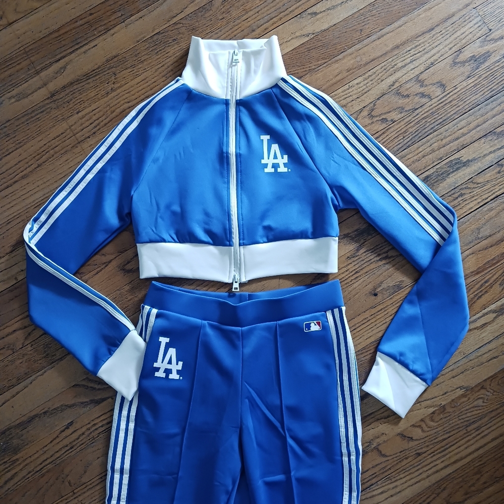 Majestic Royal Blue LA Track Jacket & Jogger Set